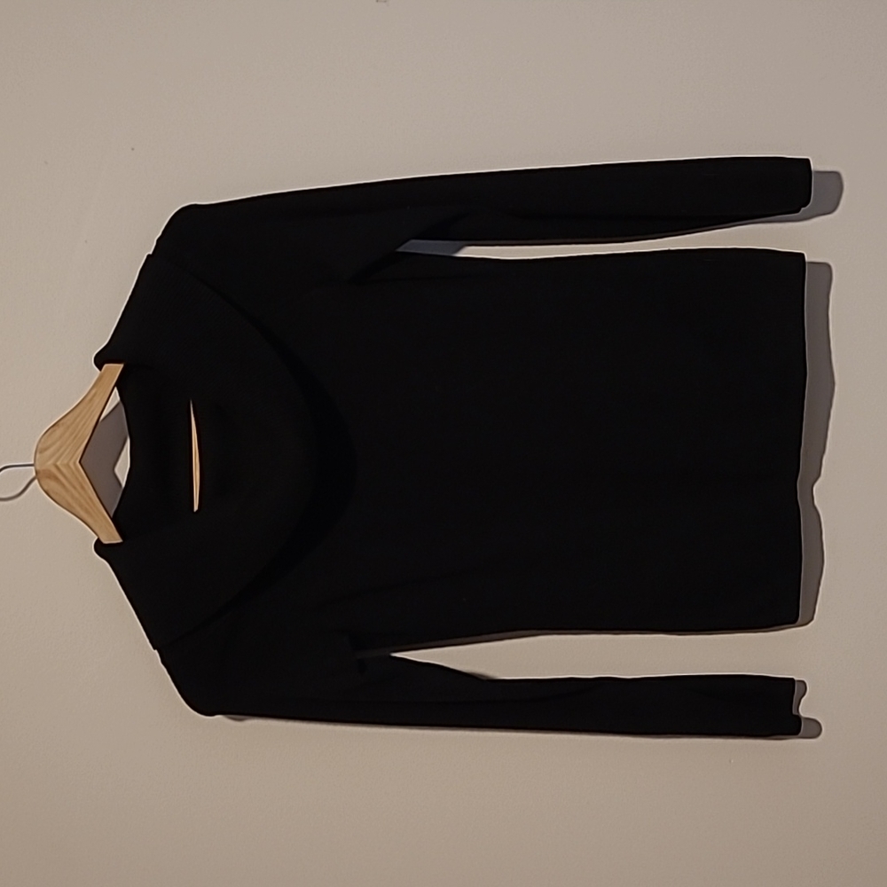 Ann Taylor LOFT, XS, Black Cowel-neck or Off-Shoulder Sweater